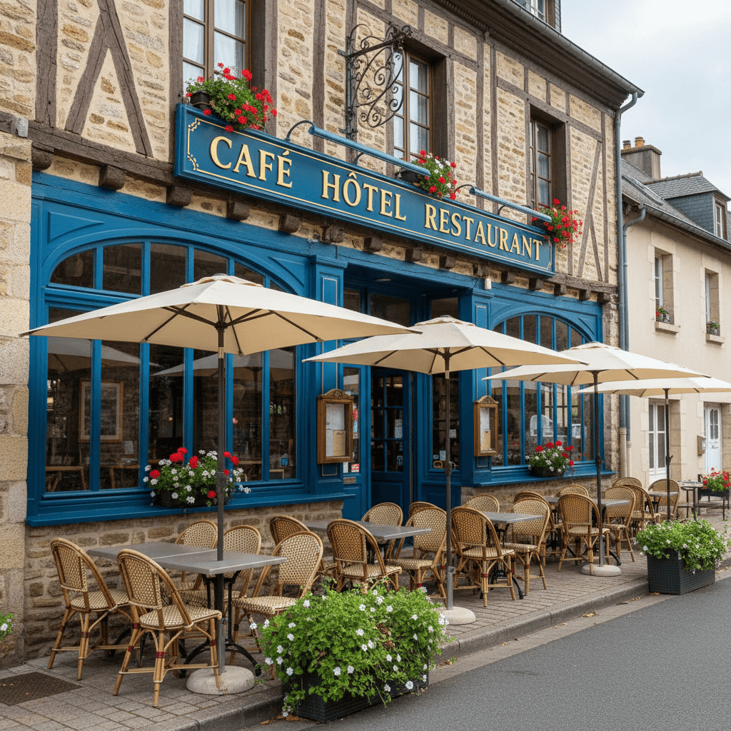 Restaurant 800m² à Pont-D'Ouilly : terrasse - licence IV - Image 1