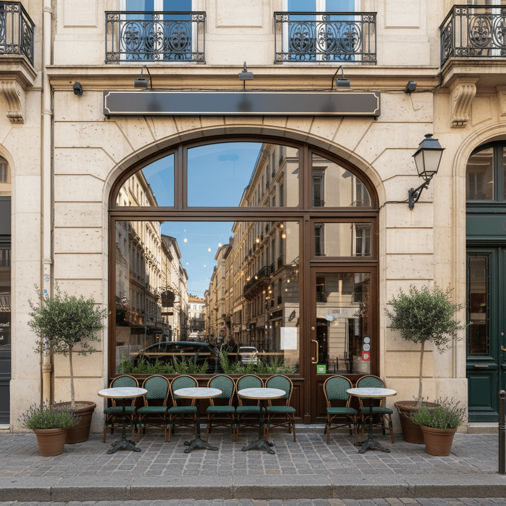 Restaurant 79m² à Lyon : terrasse - licence IV