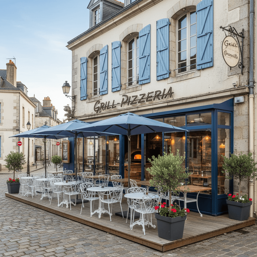 Restaurant à Granville : terrasse - licence IV - Image 1