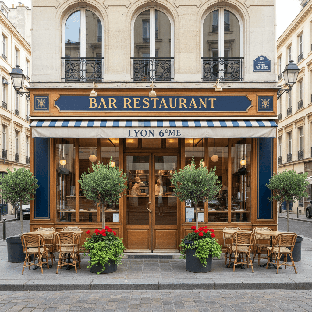 Restaurant 100m² à Lyon : terrasse - licence IV