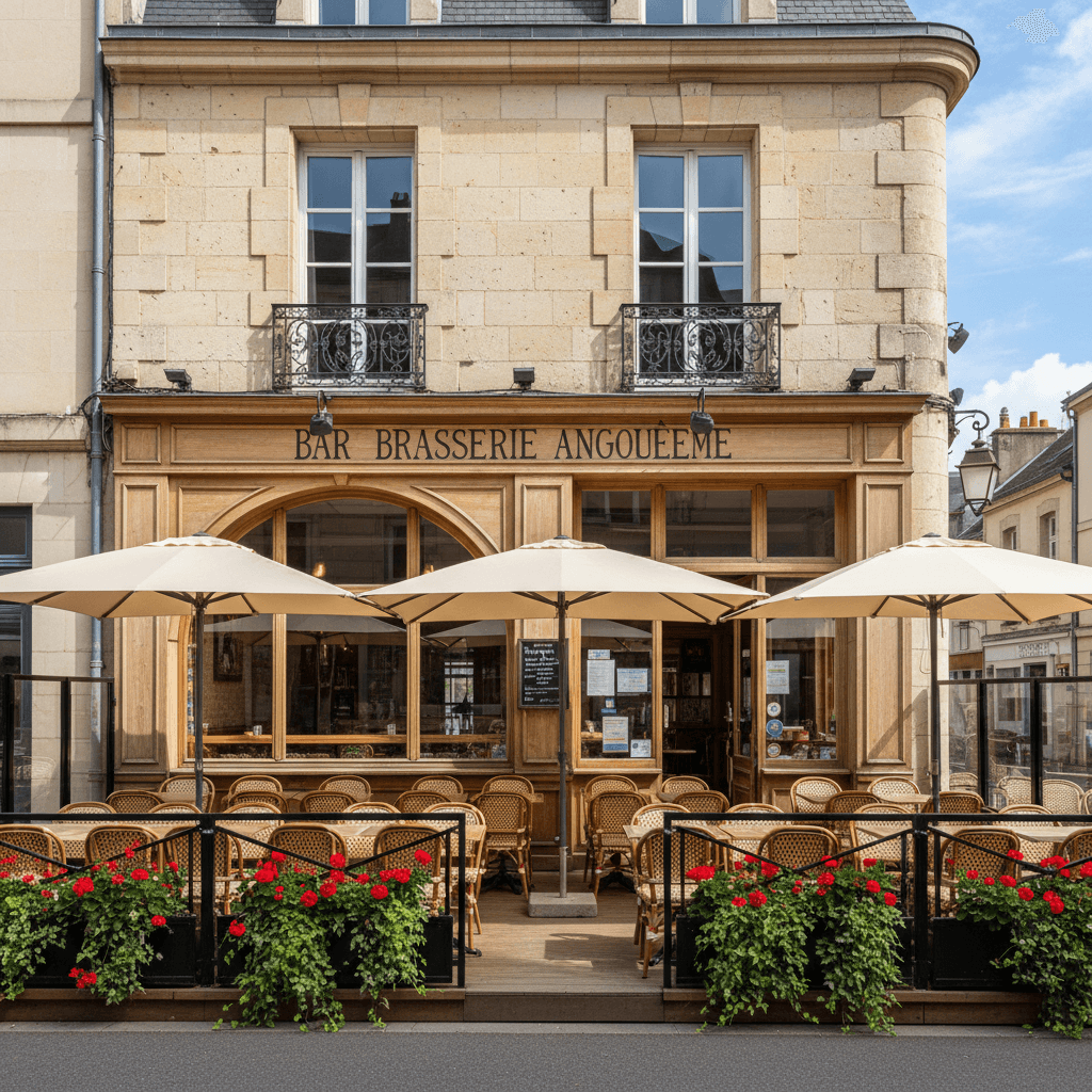 Bar-brasserie à Angoulême : terrasse - licence IV - Image 1