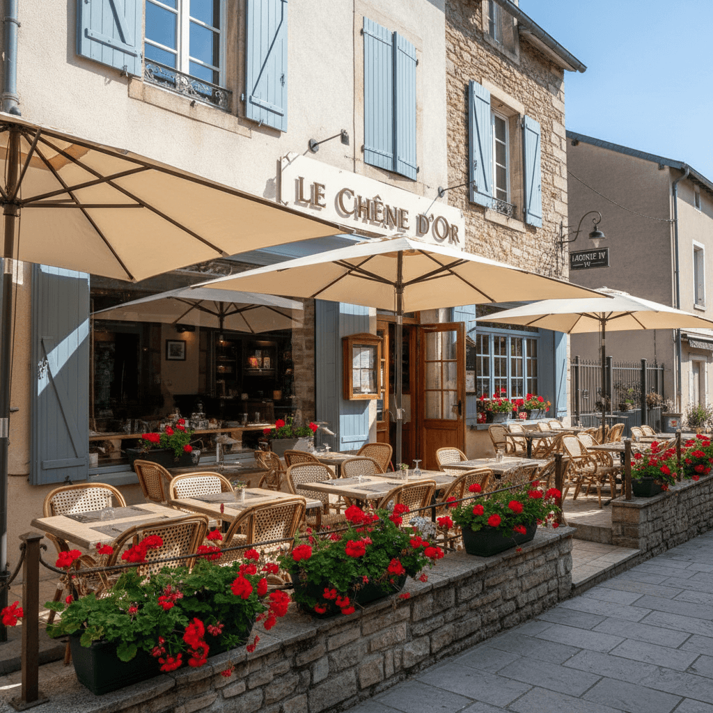 Restaurant à L'Arbresle : terrasse - licence IV