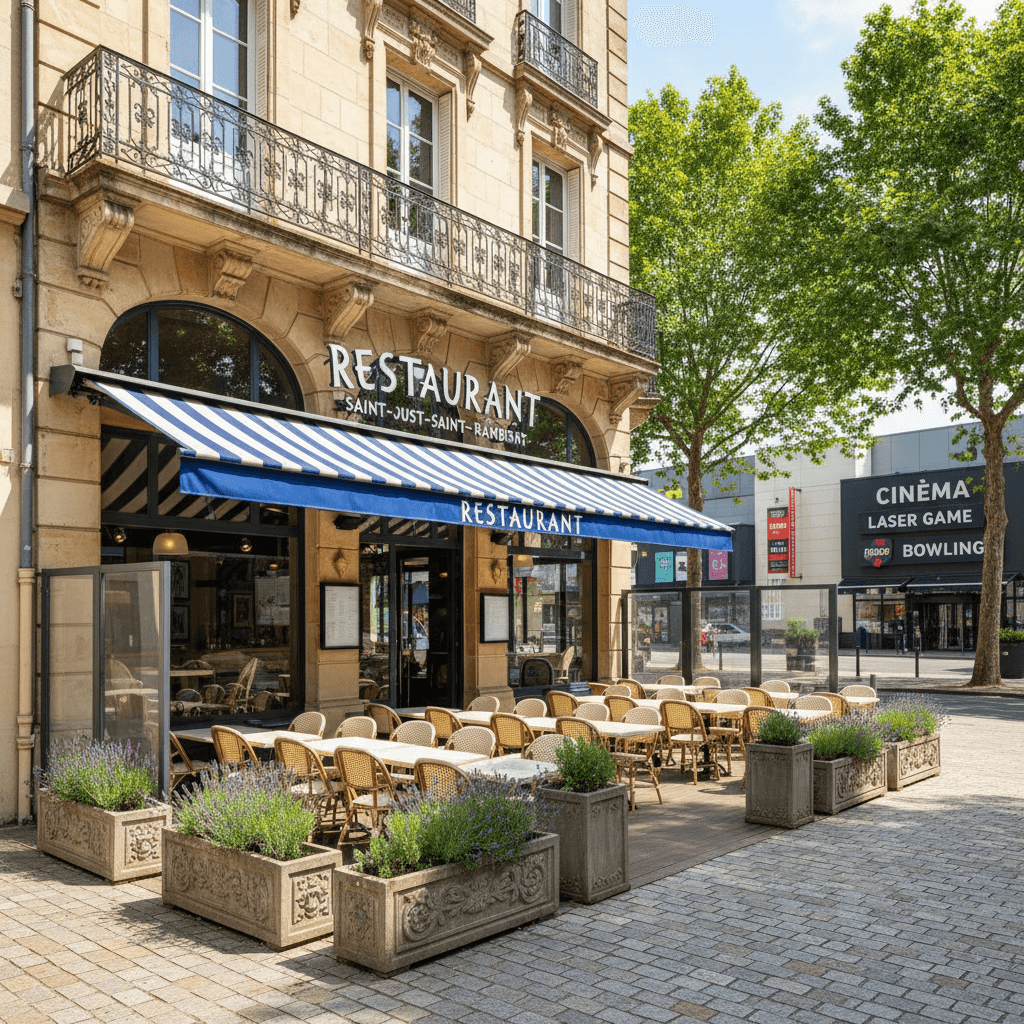 Fast-food 125m² à Saint-Just-Saint-Rambert : terrasse - extraction - Image 1