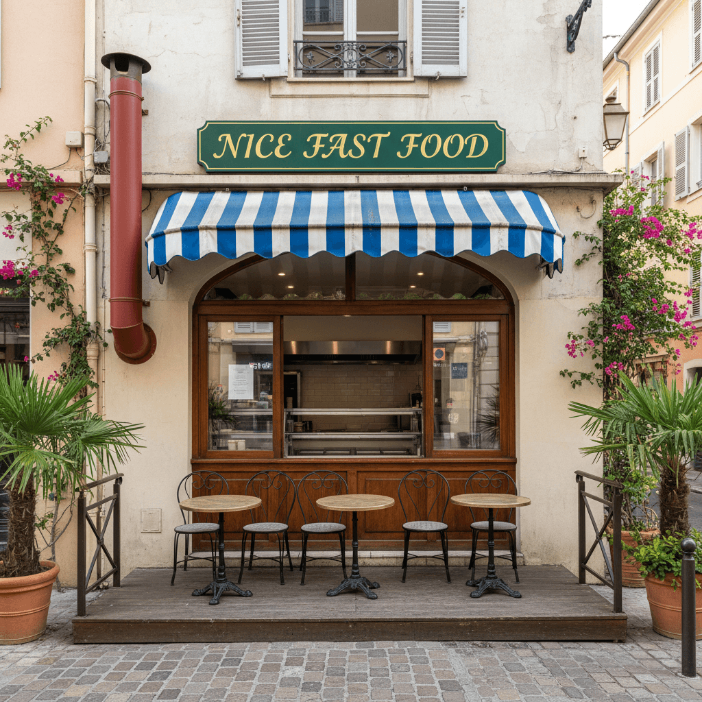 Local Restauration à Nice - 85 m² avec Conduit