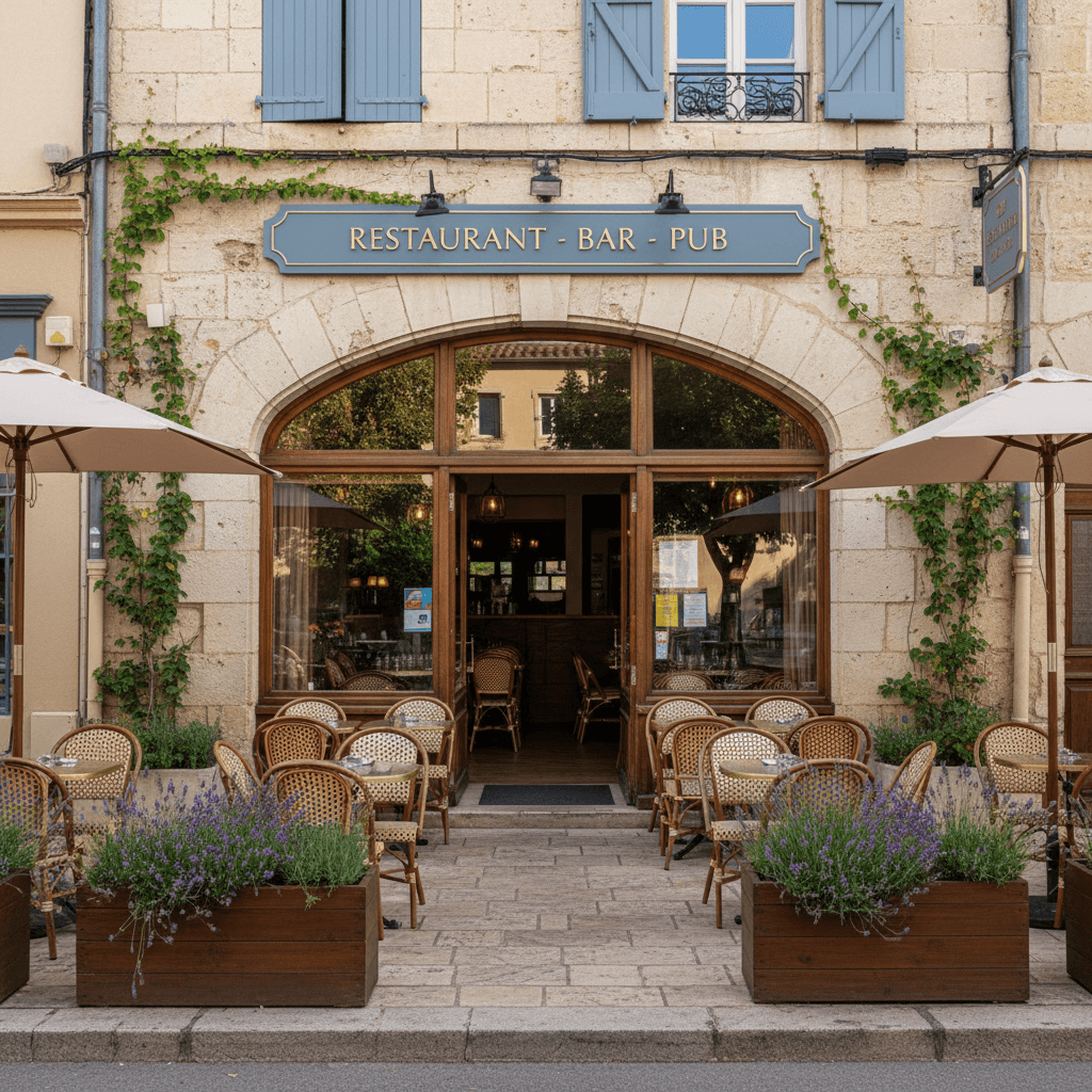 Restaurant à Nîmes : terrasse - licence IV - Image 1