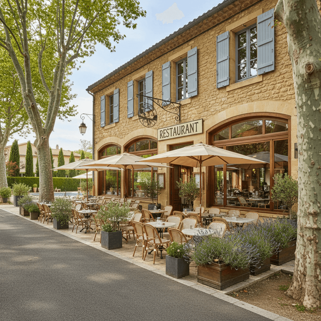 Restaurant 400m² à Vaucluse : terrasse - licence IV - Image 1