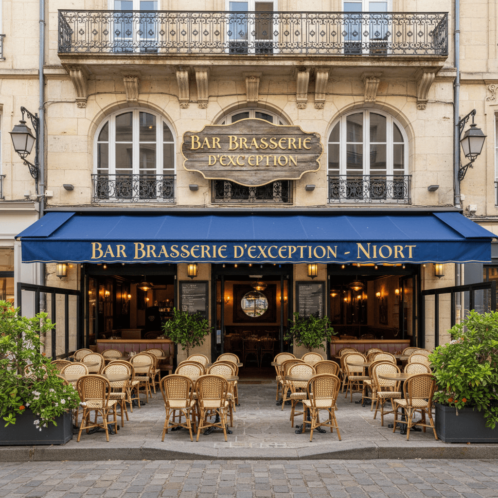 Bar-brasserie 300m² à Niort : terrasse - licence IV - Image 1