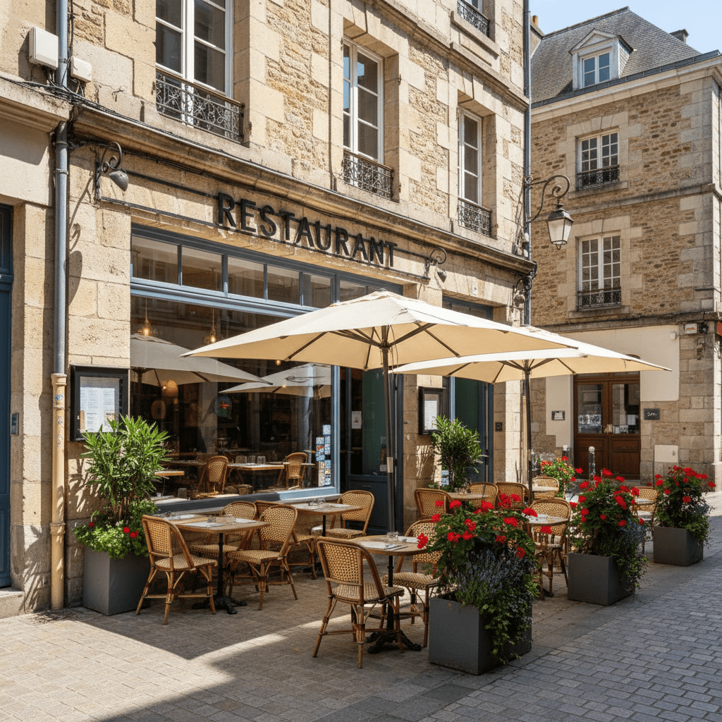 Restaurant 70m² à Nantes : terrasse - licence IV