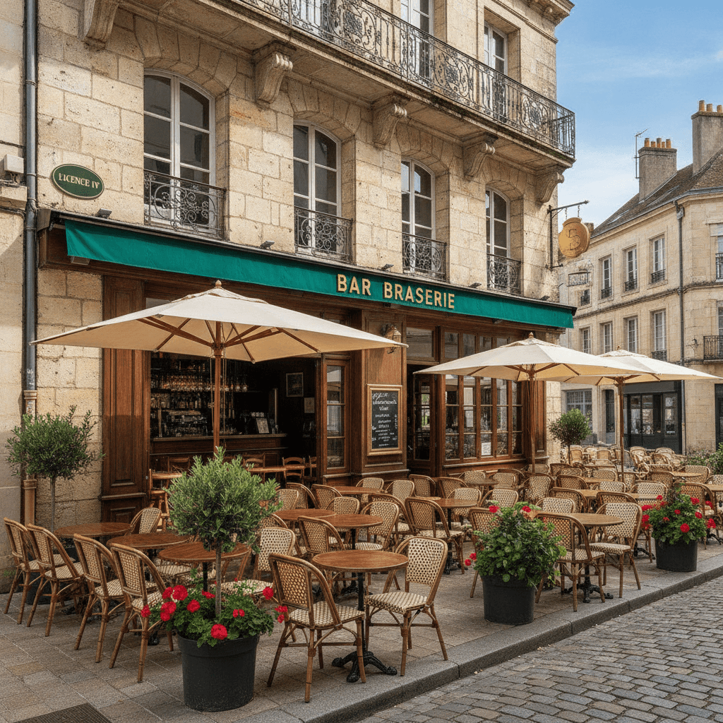 Bar-brasserie à Périgueux : terrasse - licence IV - Image 1