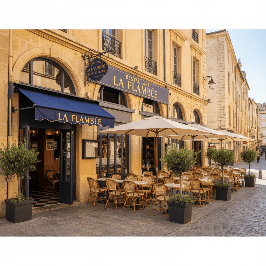 Restaurant à Montpellier : terrasse - extraction - Image 1