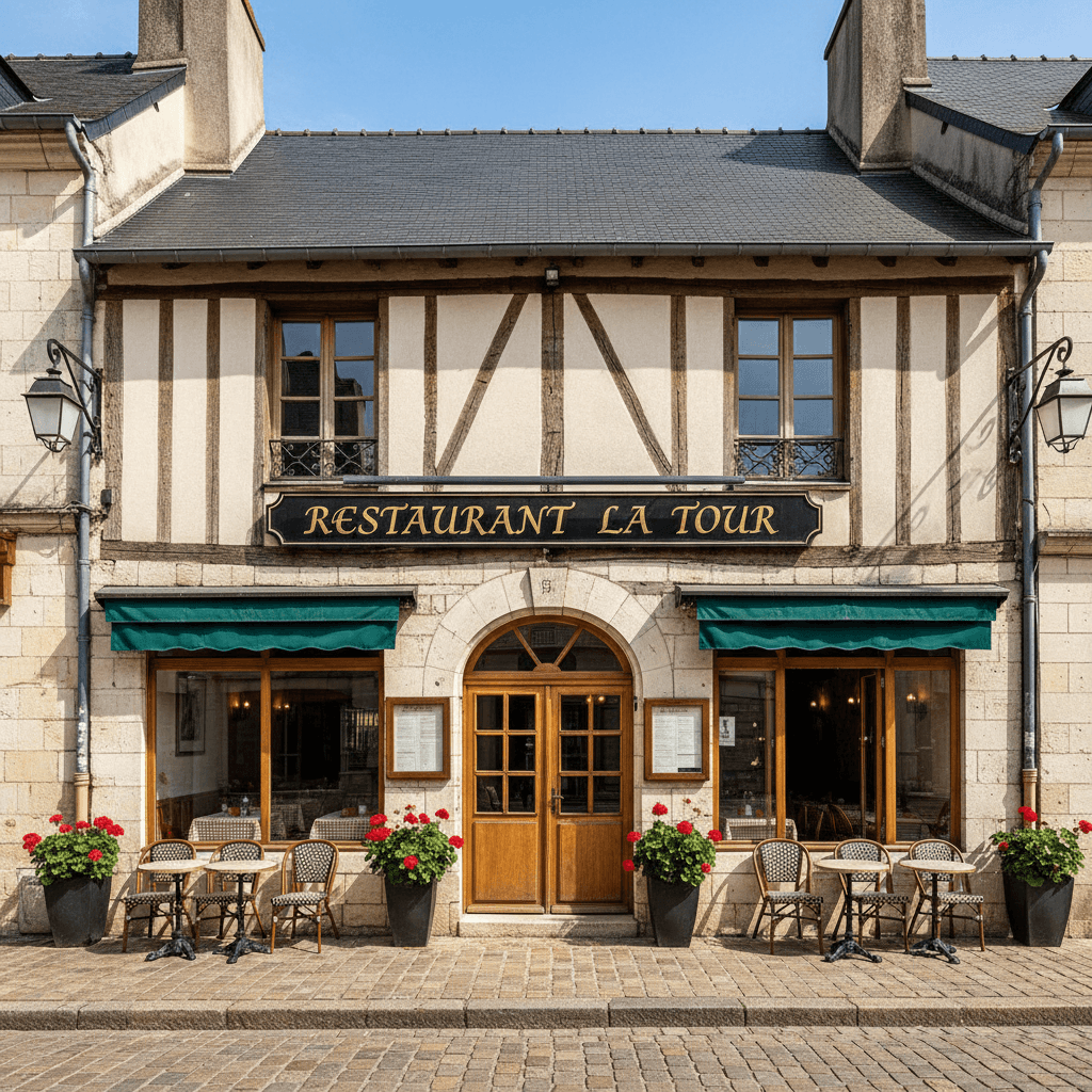 Restaurant 80m² à Chinon : terrasse - extraction - Image 1
