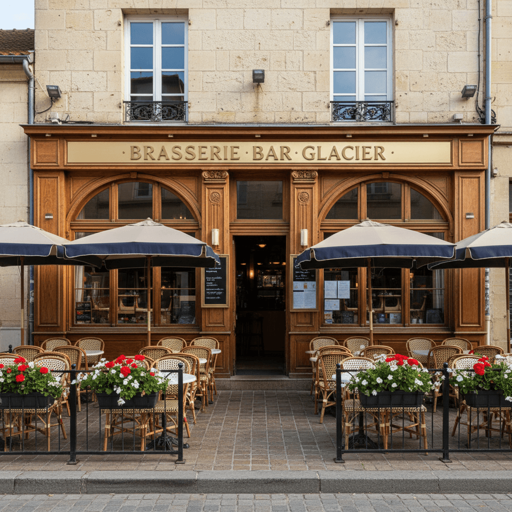 Bar-brasserie 200m² à Vienne : terrasse - Image 1