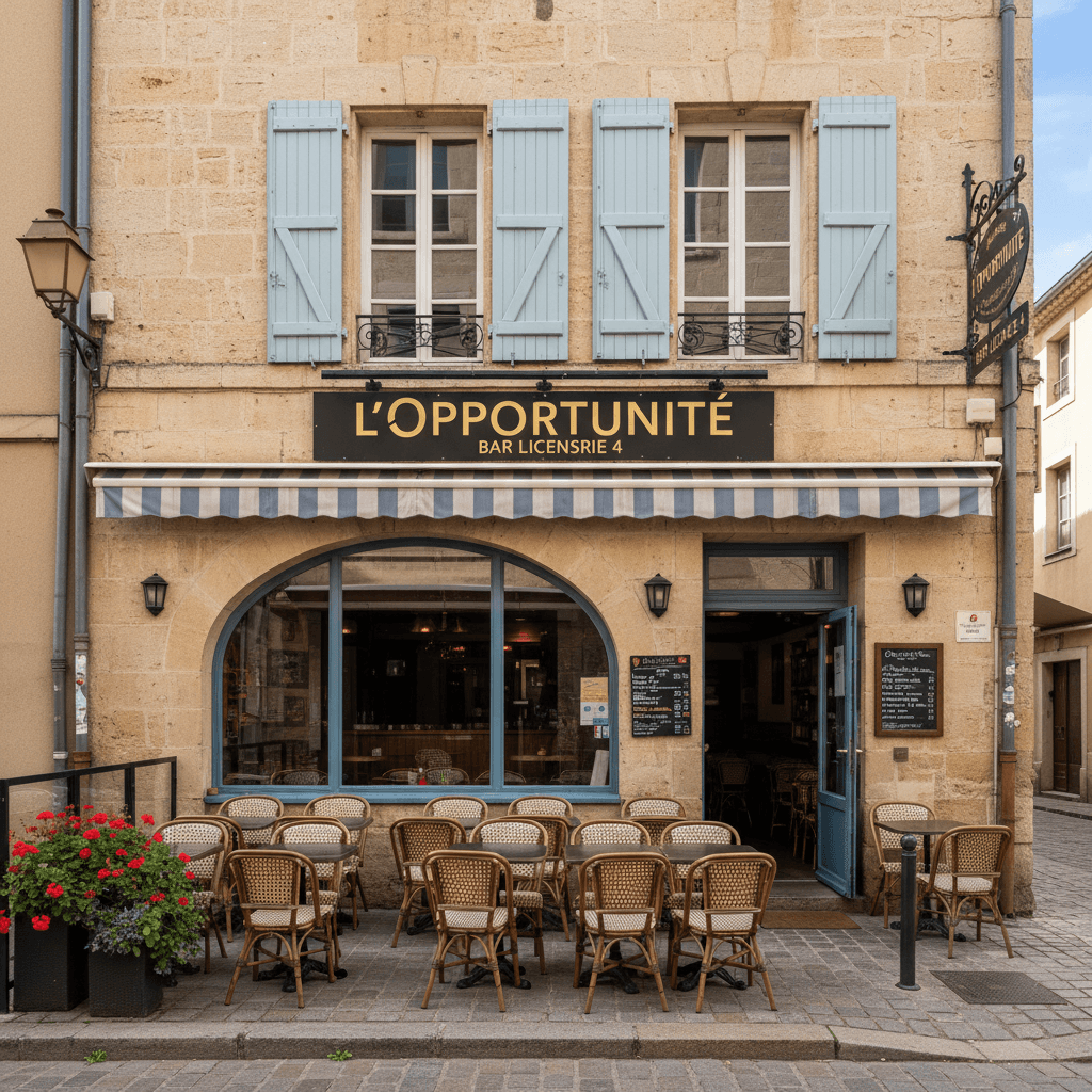 Bar-brasserie 55m² à Brignoles : terrasse - licence IV - Image 1