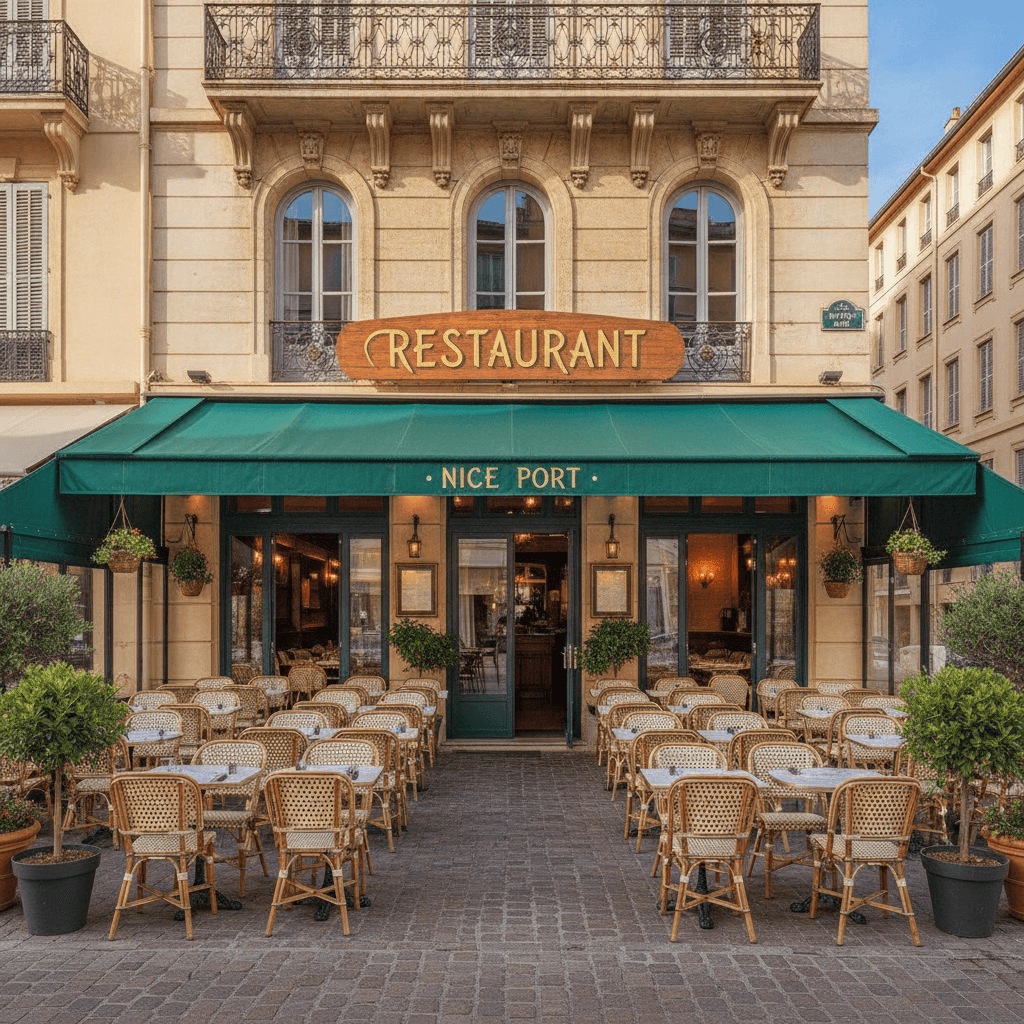 Restaurant 150m² à Nice : terrasse - licence IV