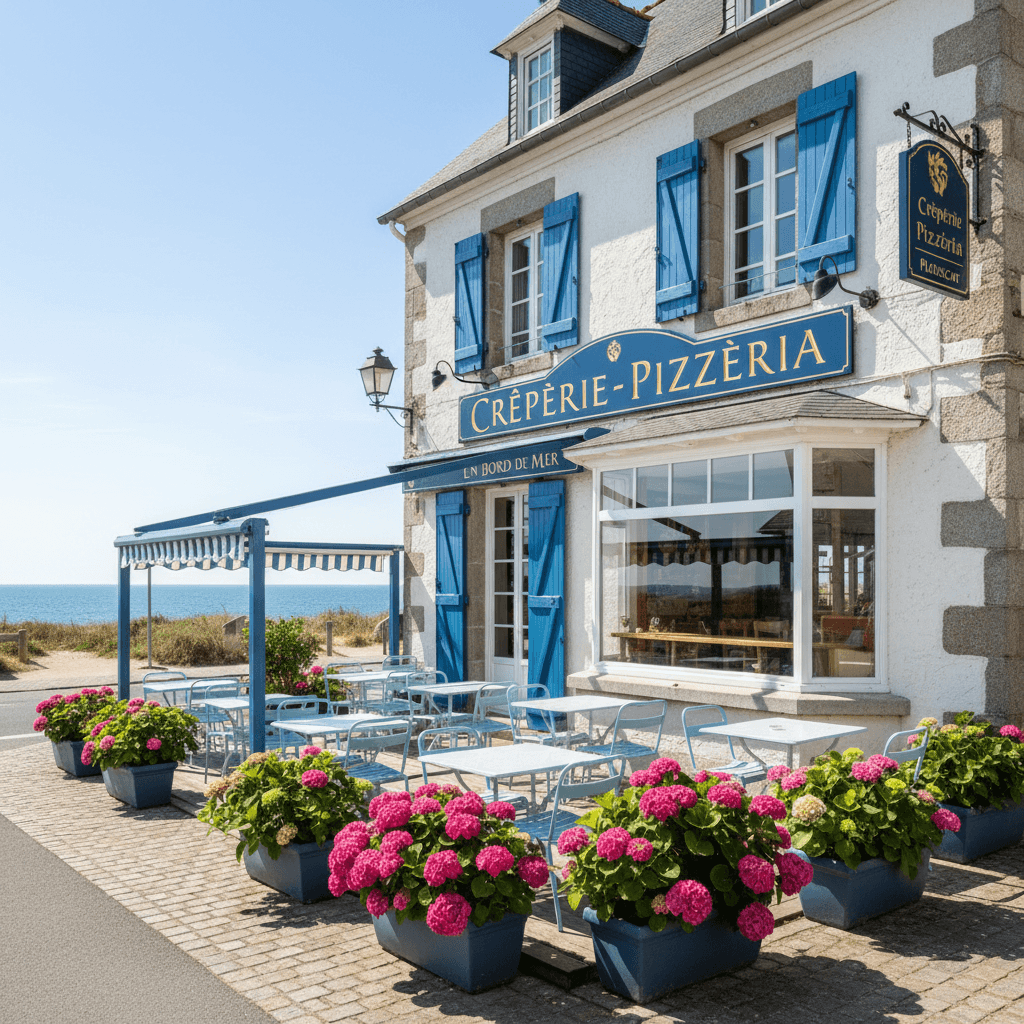 Restaurant 270m² à Plouescat : terrasse - licence IV - Image 1