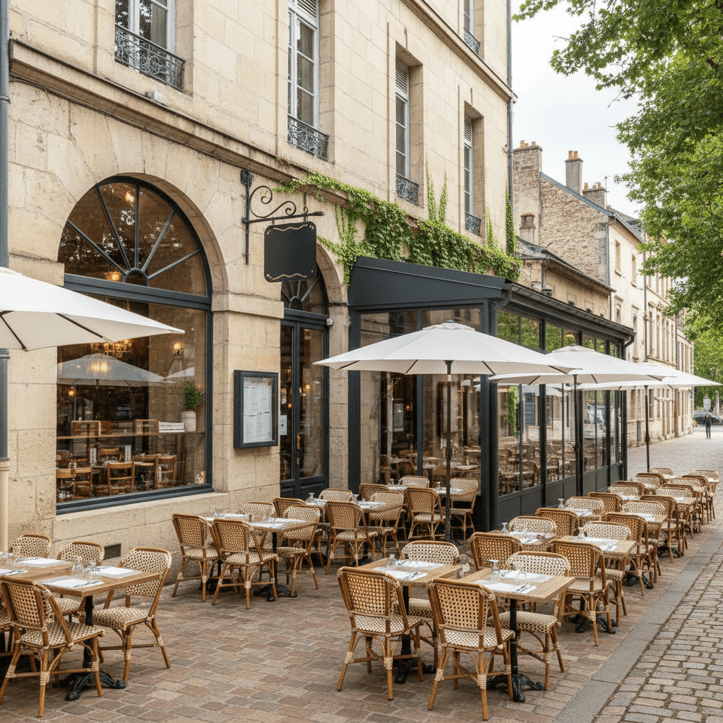 Restaurant 100m² à Verdun : terrasse - extraction - Image 1