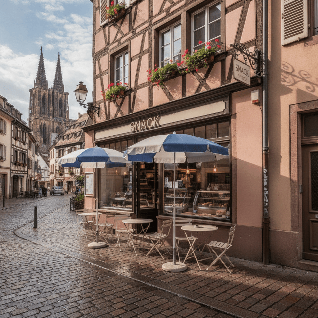 Snack 50m² à Strasbourg : terrasse