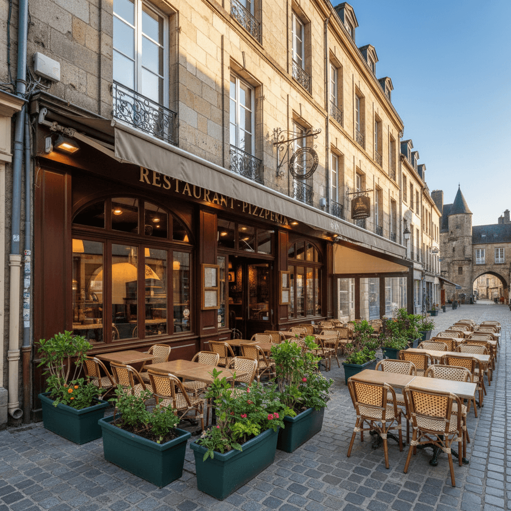 Restaurant à Vannes : terrasse - extraction - Image 1