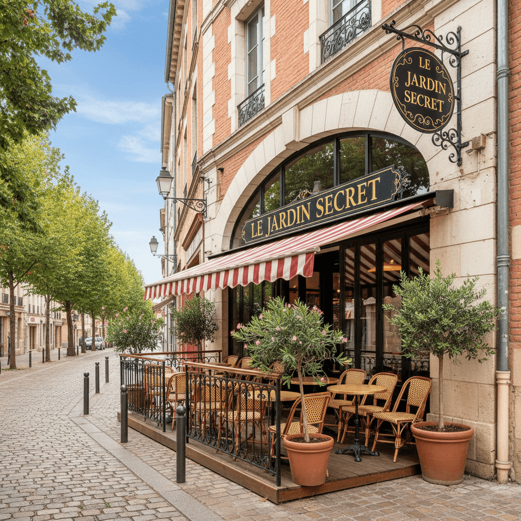 Restaurant à Toulouse : terrasse - extraction - Image 1