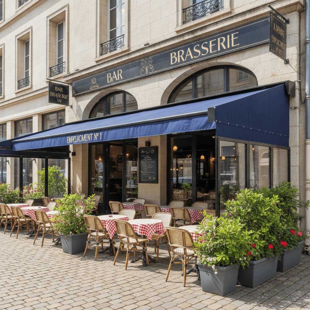 Bar-brasserie à La Roche-Sur-Yon : terrasse - licence IV - Image 1