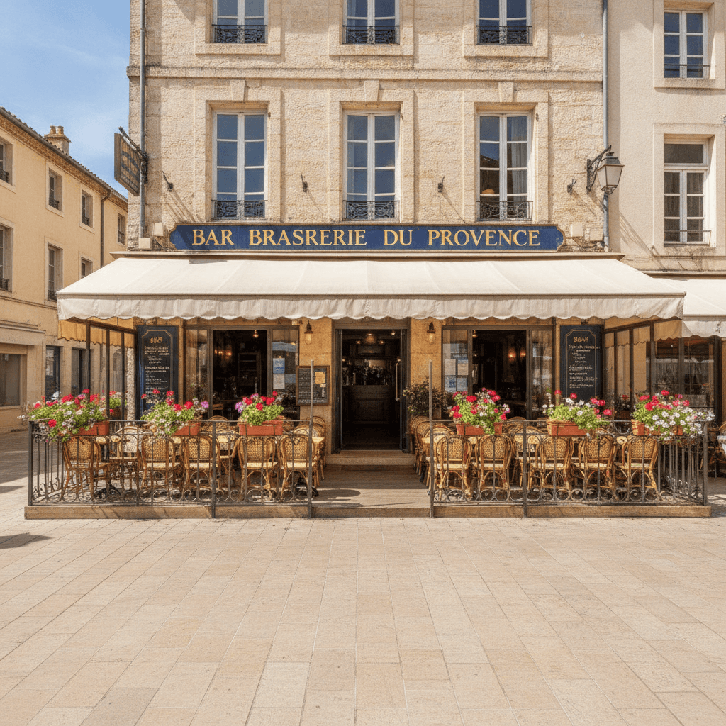 Bar-brasserie à Vaucluse : terrasse - Image 1