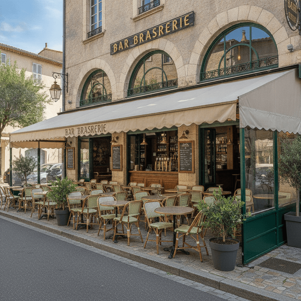 Bar-brasserie 250m² : terrasse - licence IV - Image 1