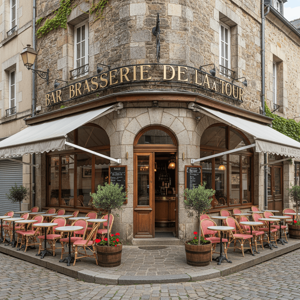 Bar-brasserie à Dinan : terrasse - licence IV - Image 1