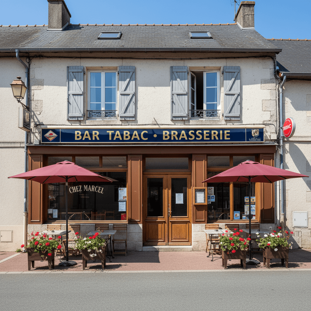 Bar-brasserie à Aube : terrasse - licence IV - Image 1