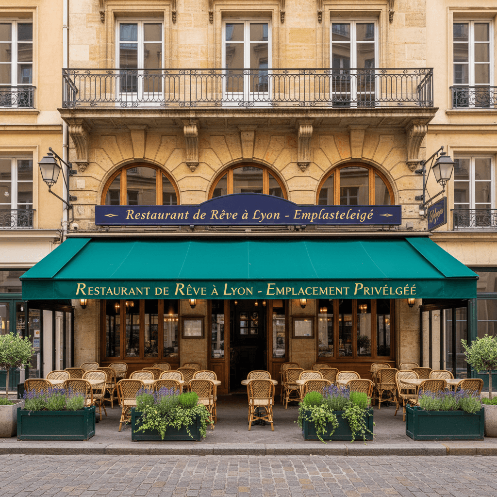 Restaurant à Lyon : terrasse - extraction - Image 1