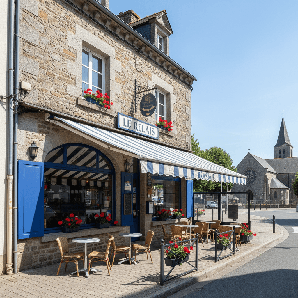 Bar-brasserie 90m² à Questembert : terrasse - licence IV - Image 1