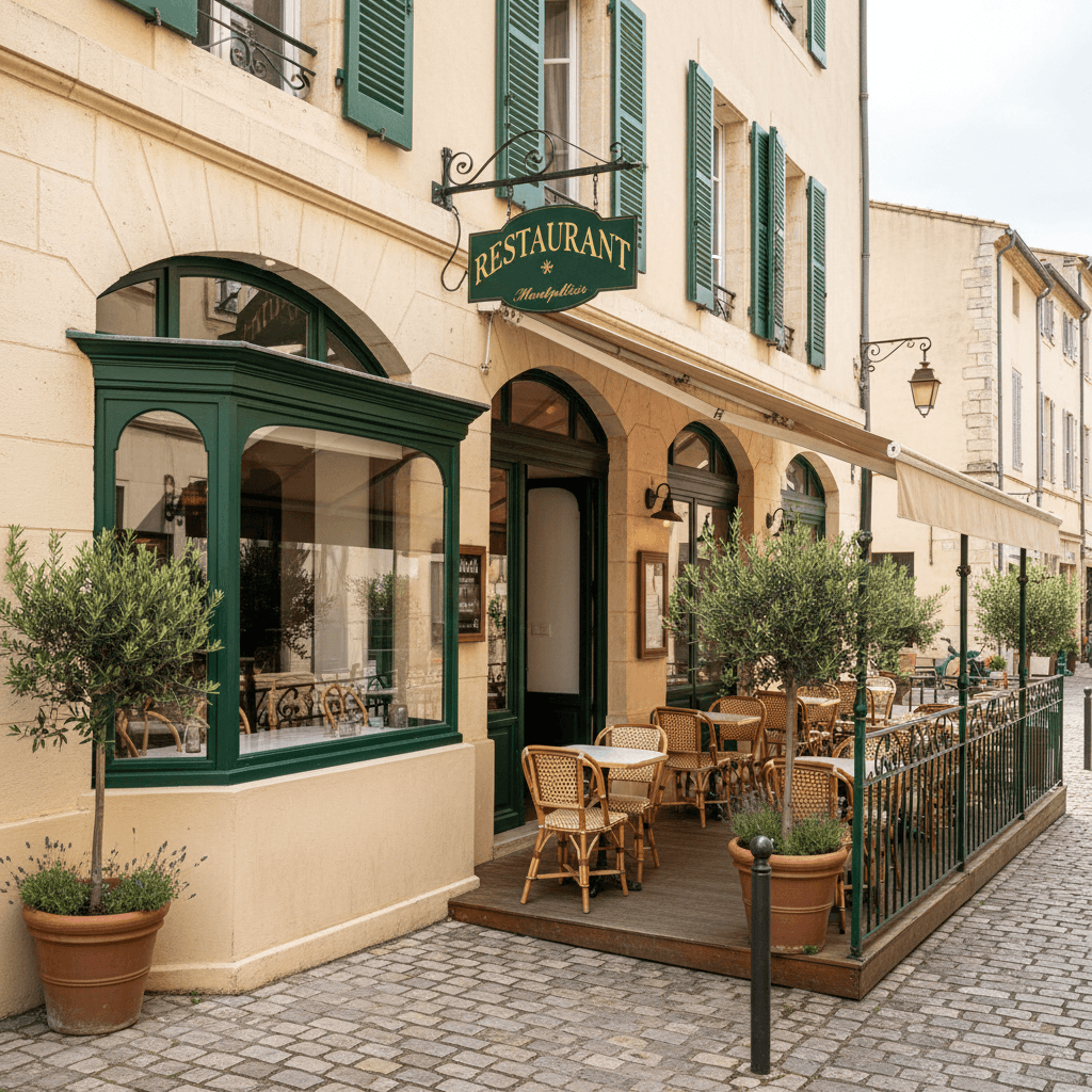 Restaurant 185m² à Montpellier : terrasse - Image 1