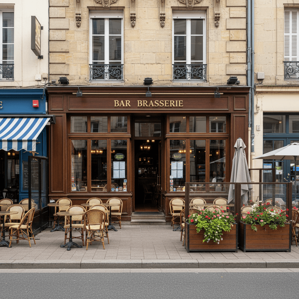 Bar-brasserie 92m² à Charleville-Mézières : terrasse - licence IV