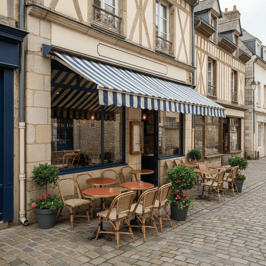 Restaurant 85m² à Honfleur : terrasse - licence IV - Image 1