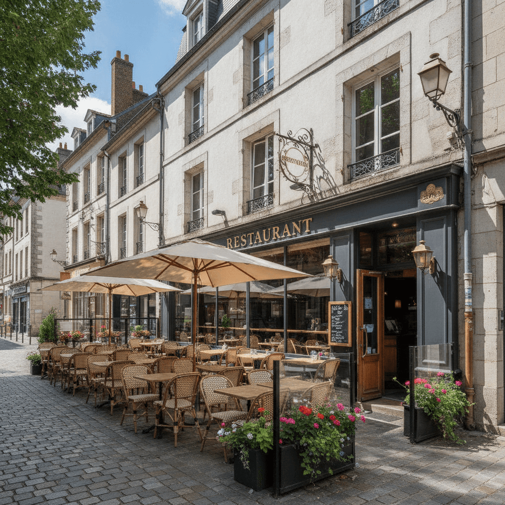 Restaurant 95m² à Tours : terrasse - licence IV - Image 1
