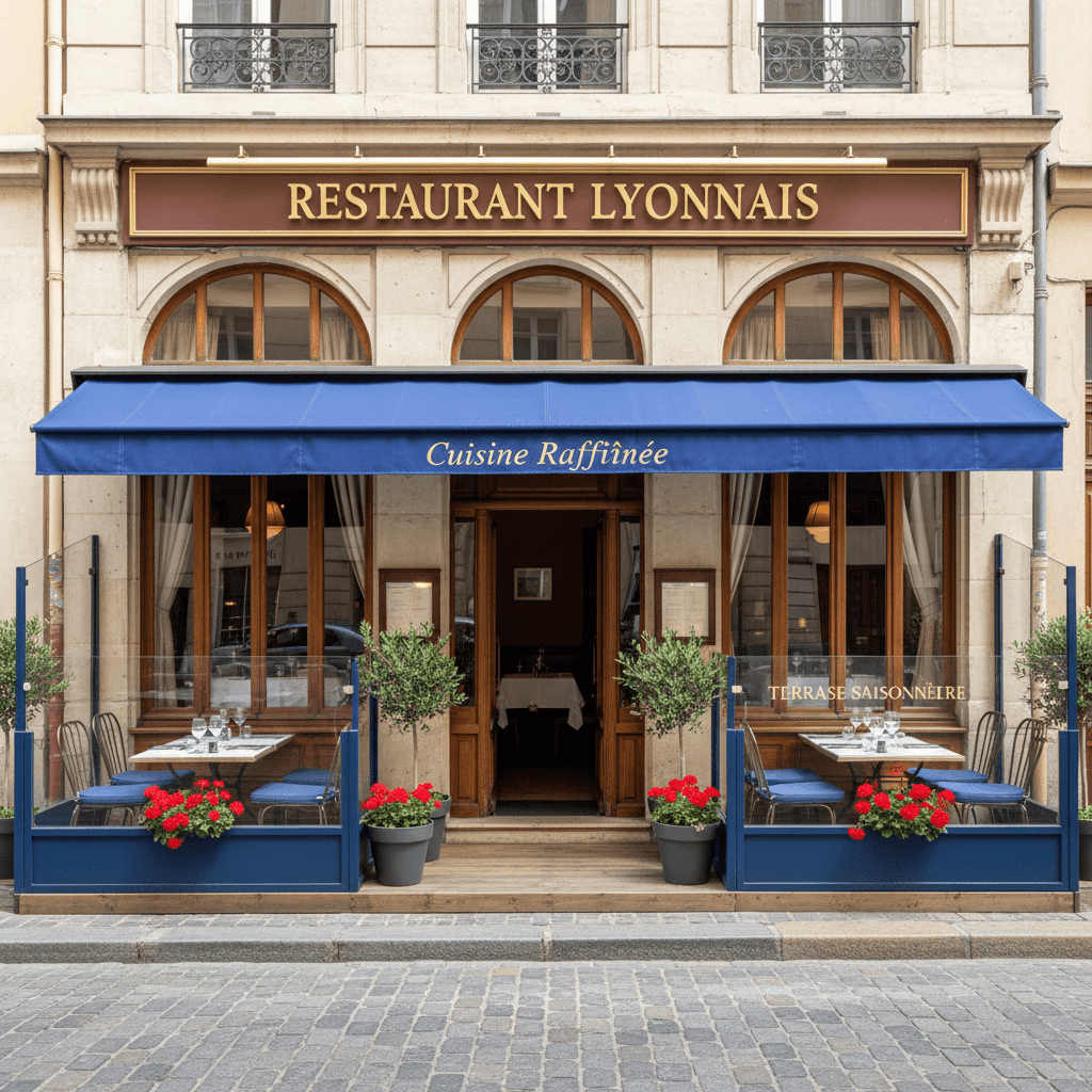 Restaurant 105m² à Lyon : terrasse - licence IV