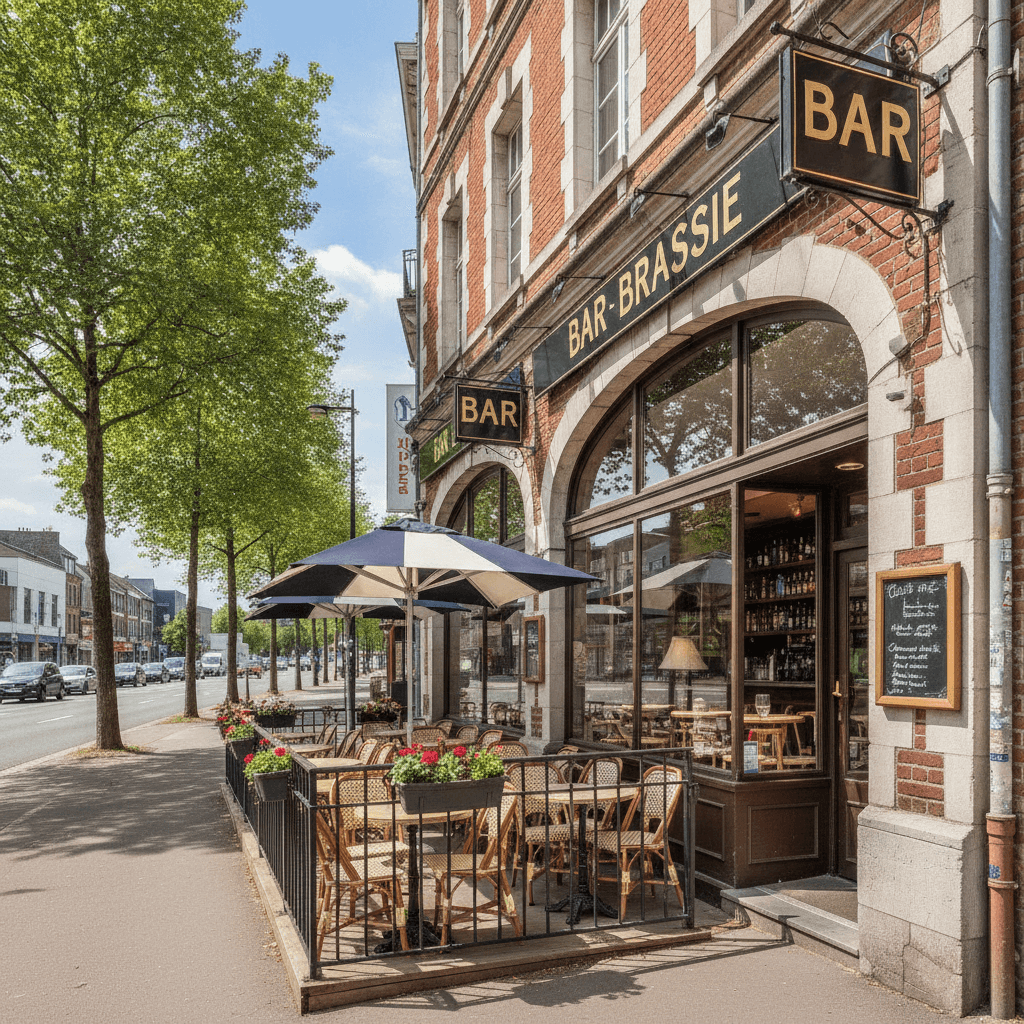 Bar-brasserie à Lille : terrasse - licence IV