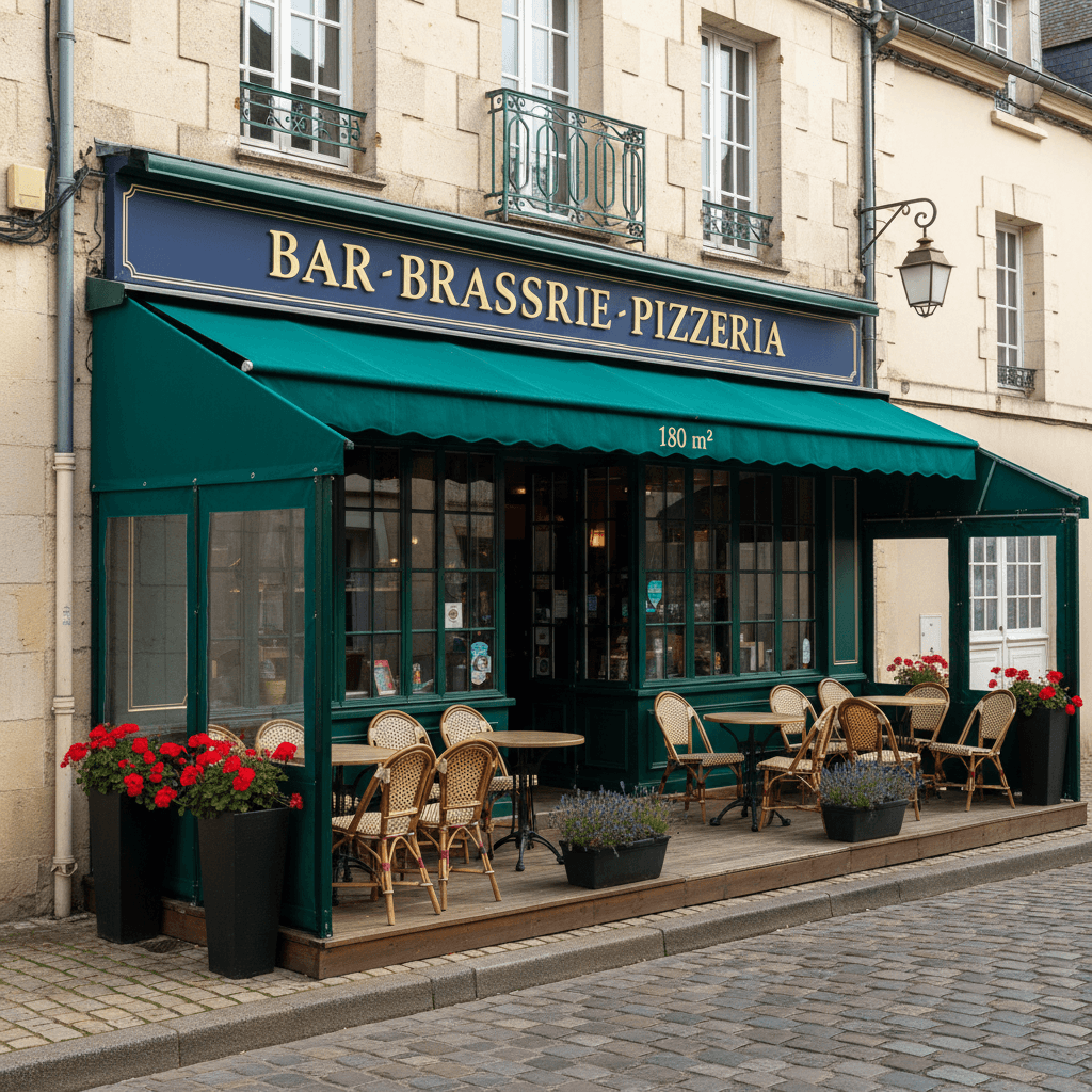 Bar-brasserie 180m² à Saint-Pierre-D'Oléron : terrasse - licence IV - Image 1