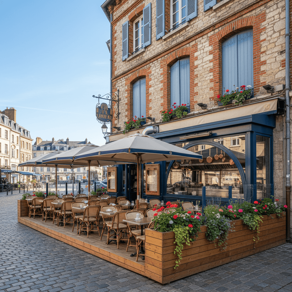 Restaurant à Nantes : terrasse - extraction