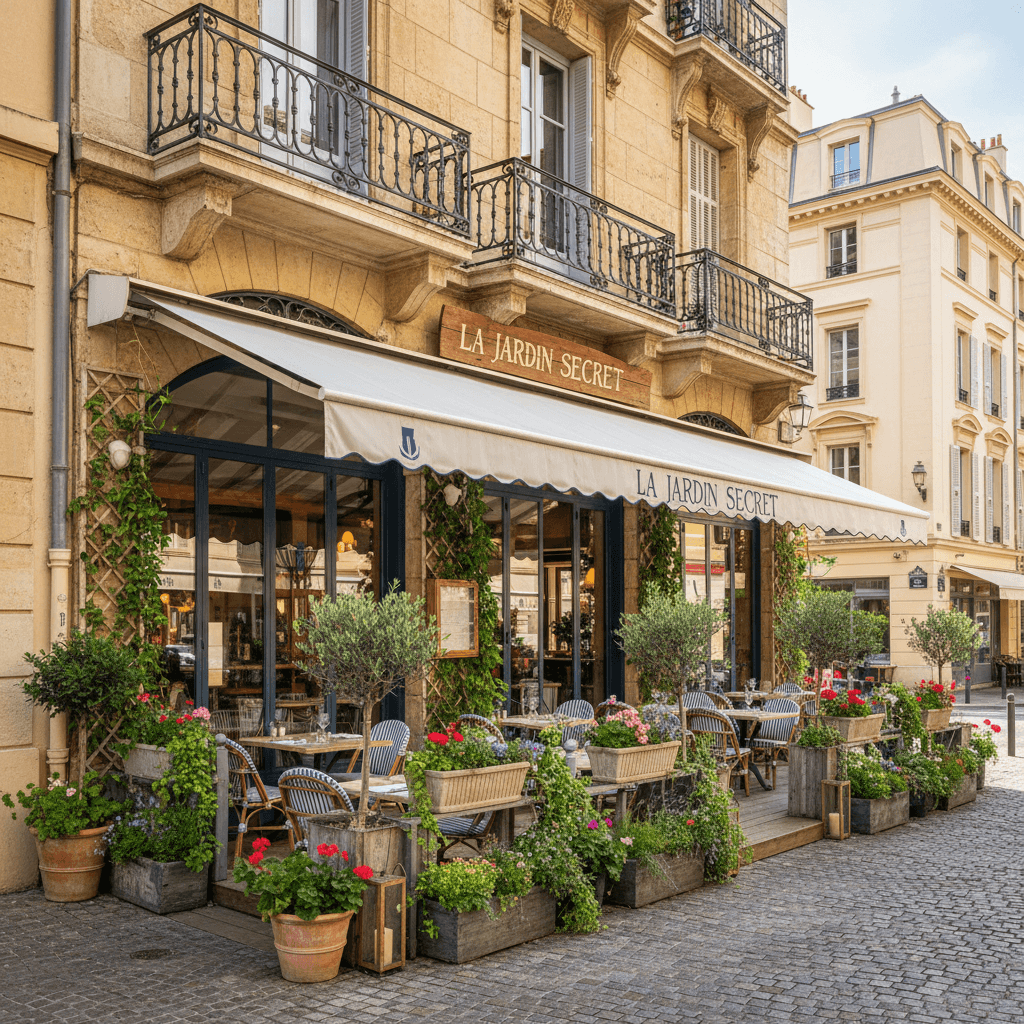 Restaurant 250m² à Nice : terrasse - parking