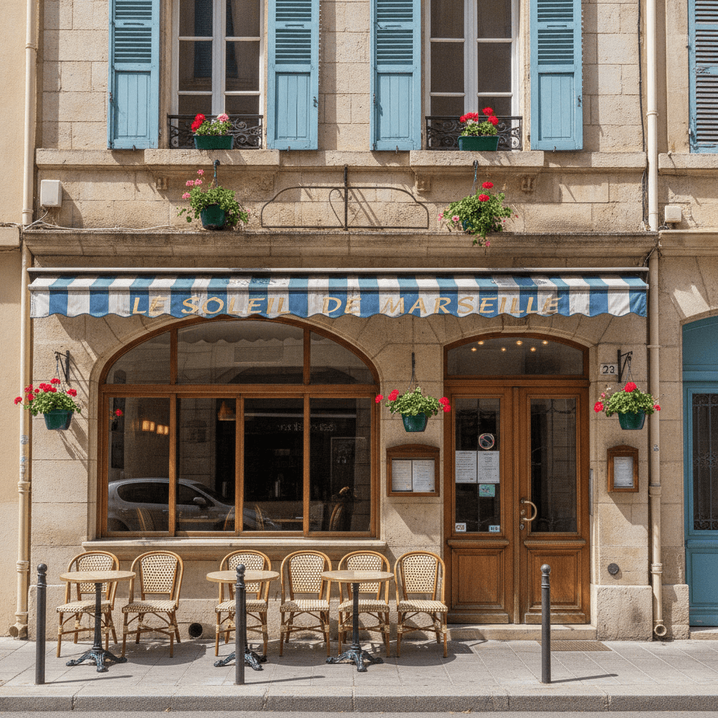 Restaurant 60m² à Marseille : terrasse - extraction