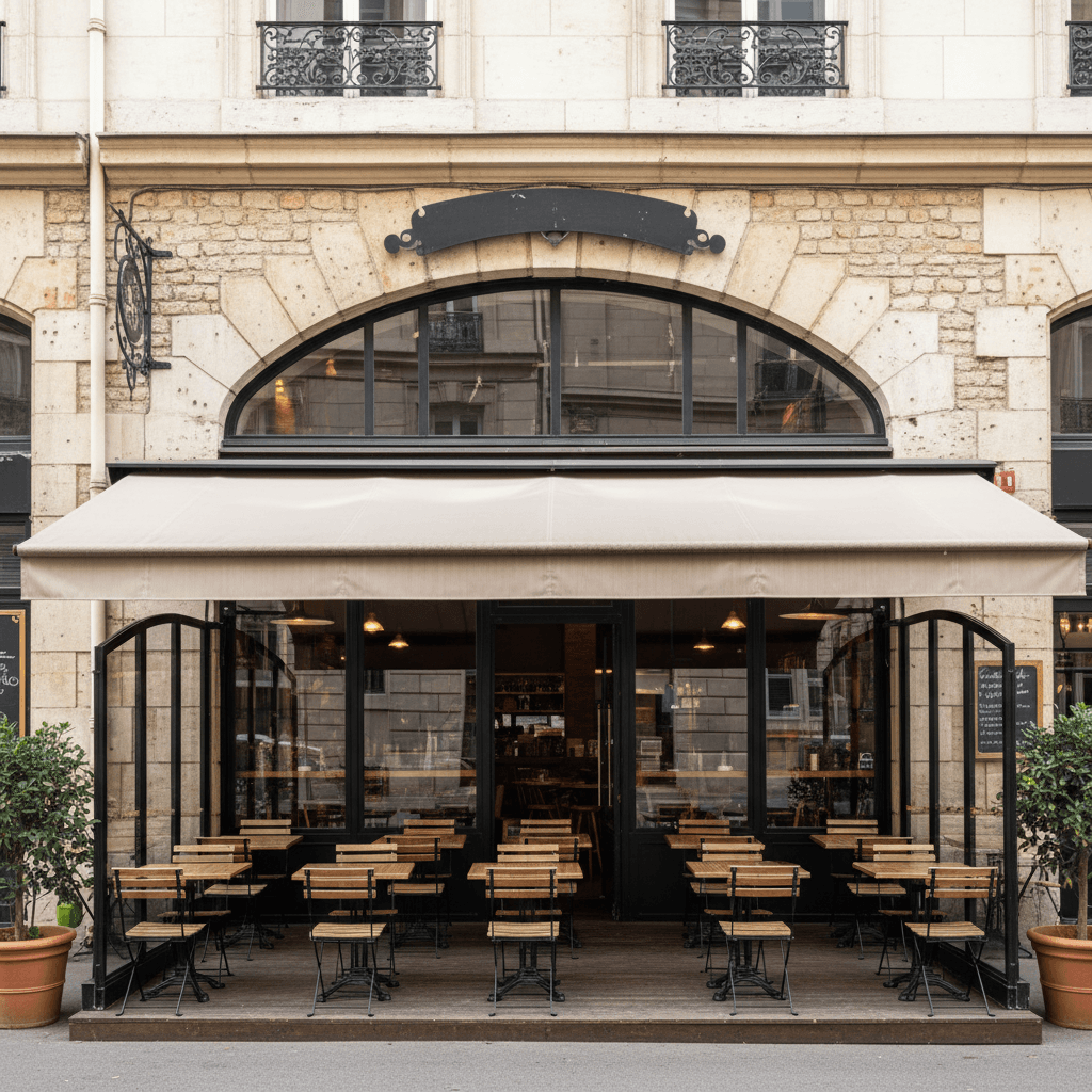 Bar-brasserie 106m² à Lyon : terrasse - licence IV