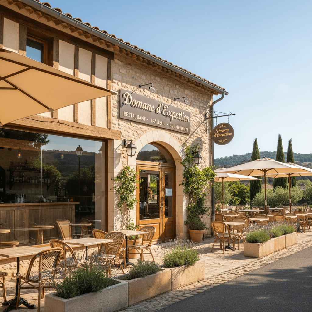 Restaurant à Clermont-L'Hérault : terrasse - licence IV - Image 1
