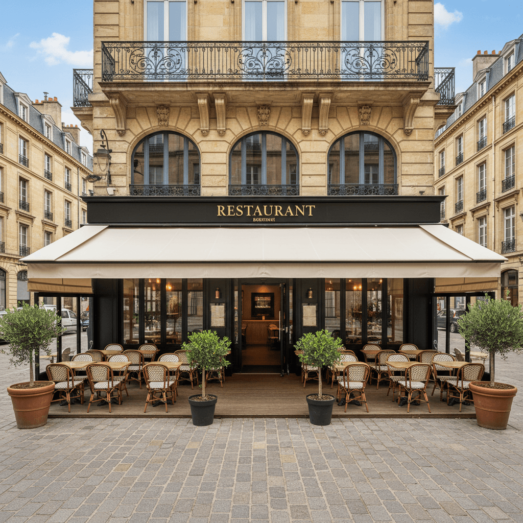 Restaurant 280m² à Bordeaux : terrasse - licence IV