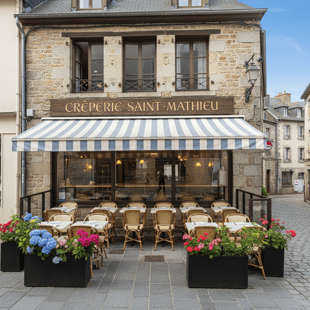 Restaurant à Quimper : terrasse - Image 1