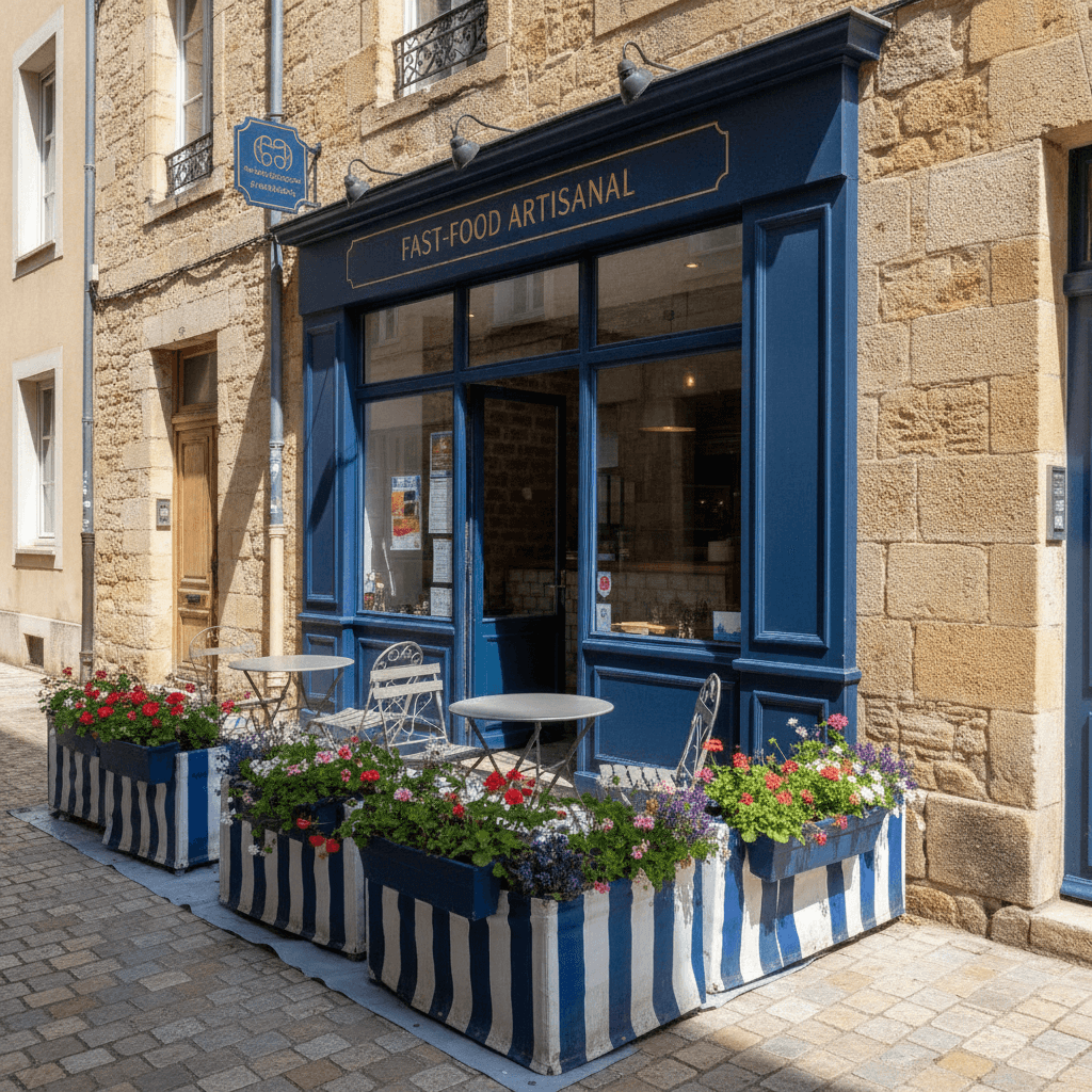 Fast-food 180m² à Riom : terrasse - licence IV - Image 1
