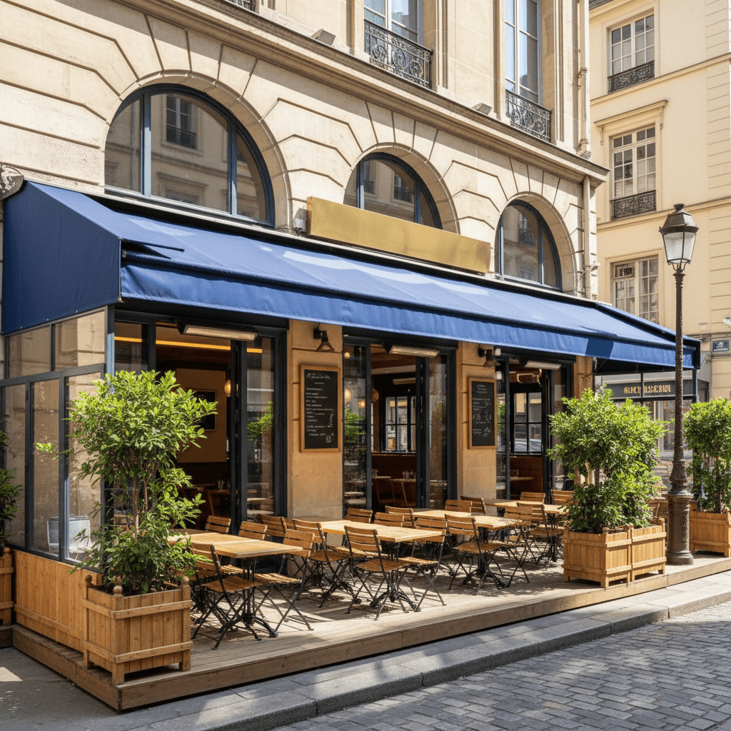 Bar-brasserie 95m² à Lyon : terrasse - licence IV