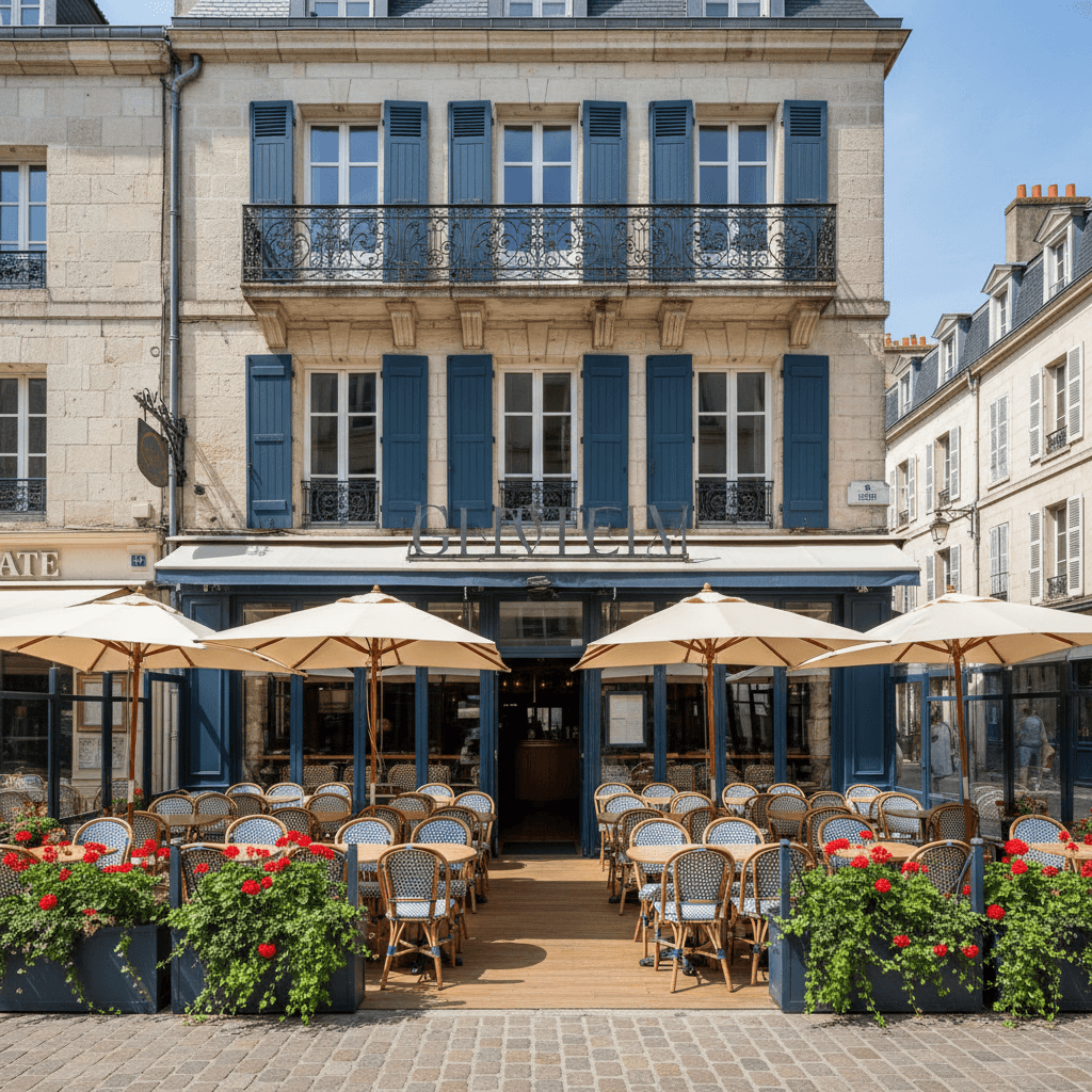 Restaurant à La Rochelle : terrasse - extraction - Image 1