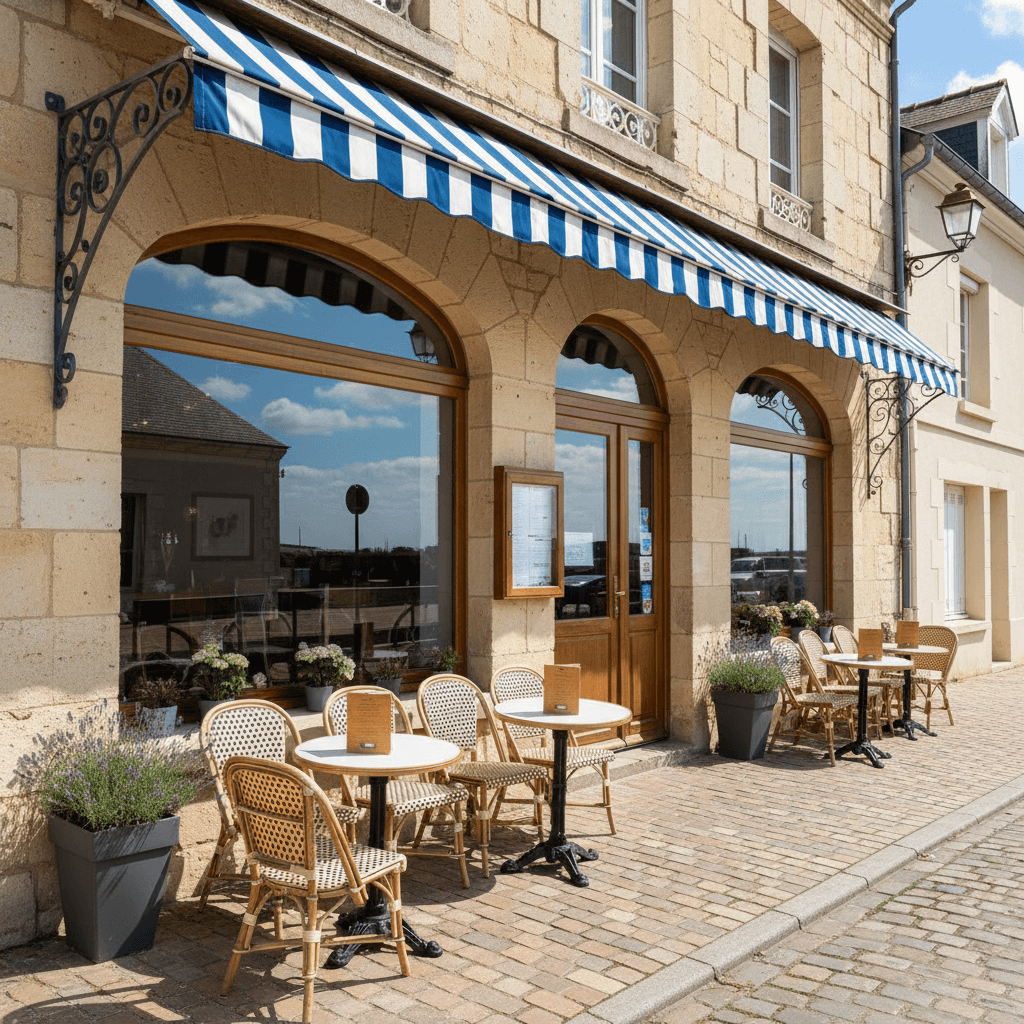 Restaurant à L'Aiguillon-La-Presqu'Île : terrasse - Image 1