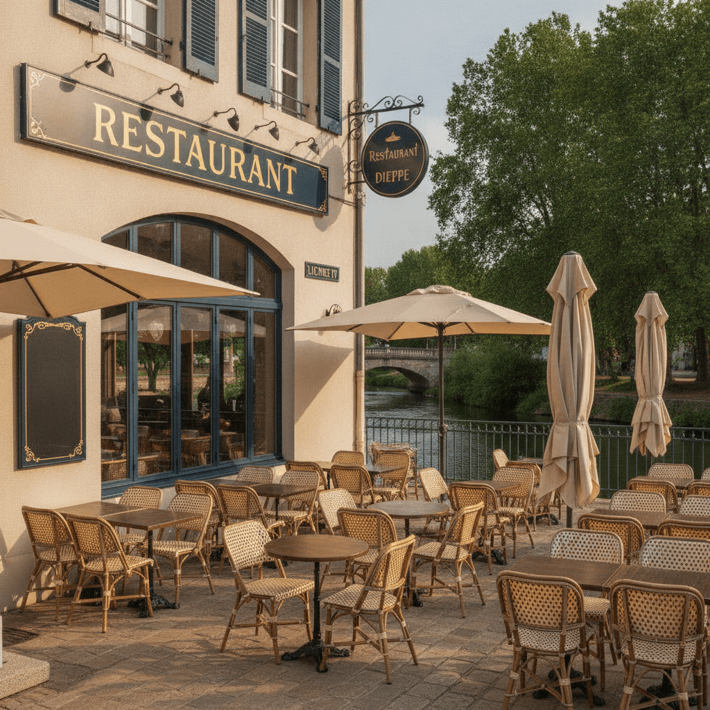 Restaurant 240m² à Dieppe : terrasse - licence IV - Image 1