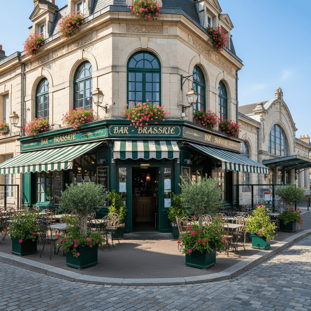 Bar-brasserie 107m² à Villeneuve-Sur-Yonne : terrasse - licence IV - Image 1